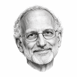 AI-generated head-only illustration of Alan Gross