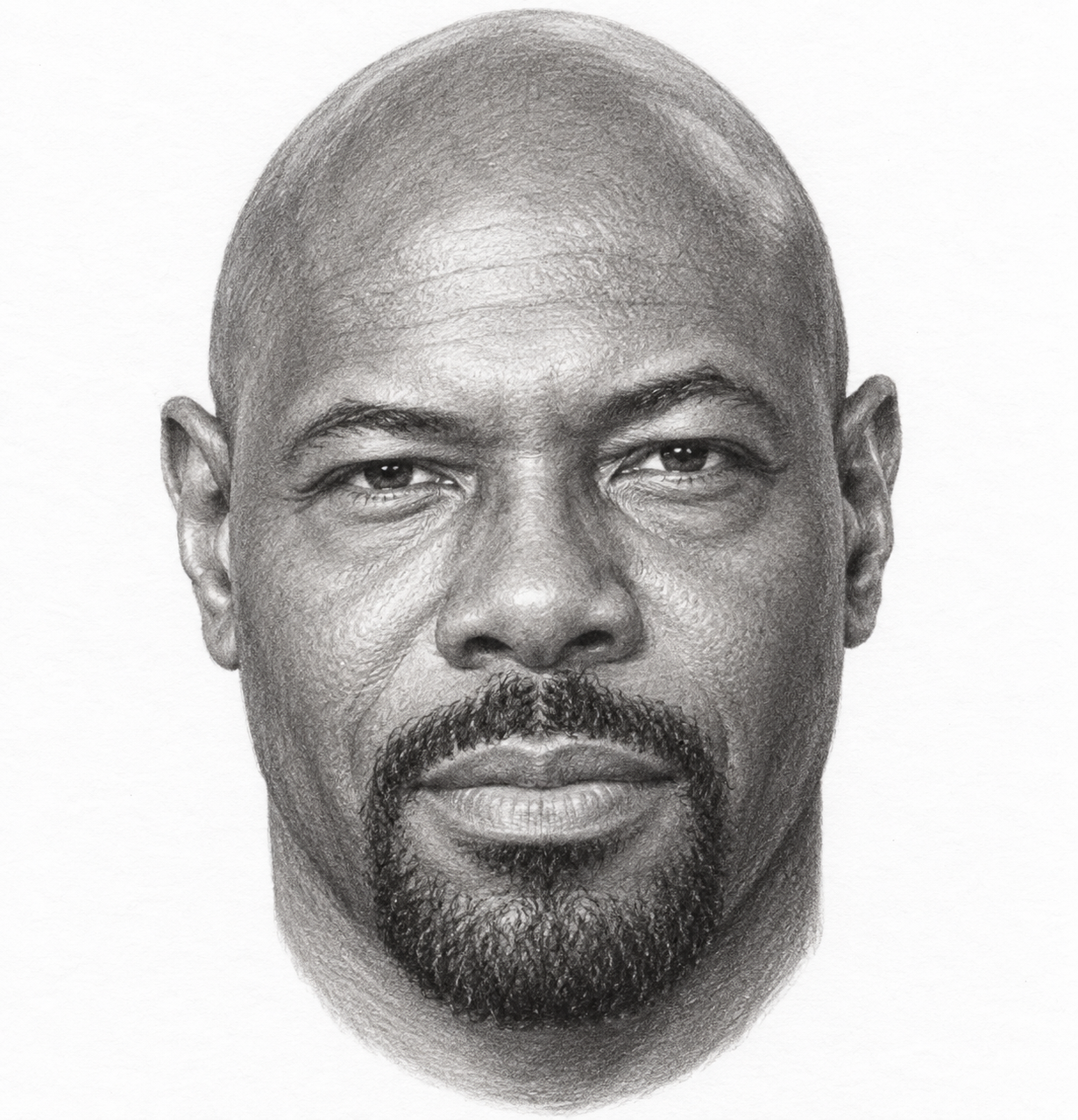 AI-generated head-only illustration of Antoine Fuqua