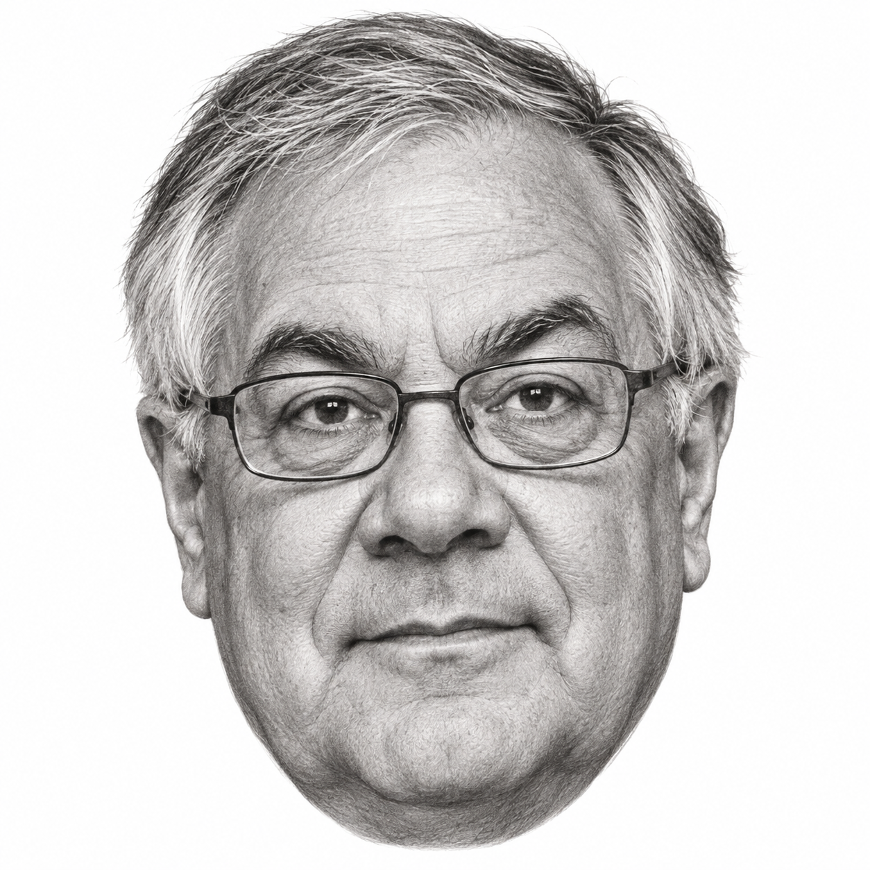 AI-generated head-only illustration of Barney Frank