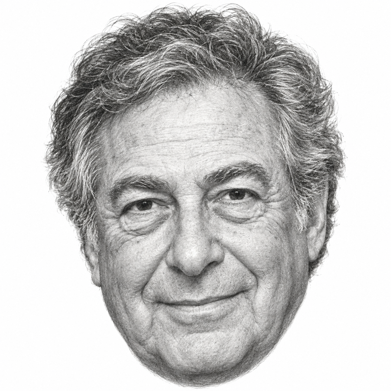 AI-generated head-only illustration of Barry Farber