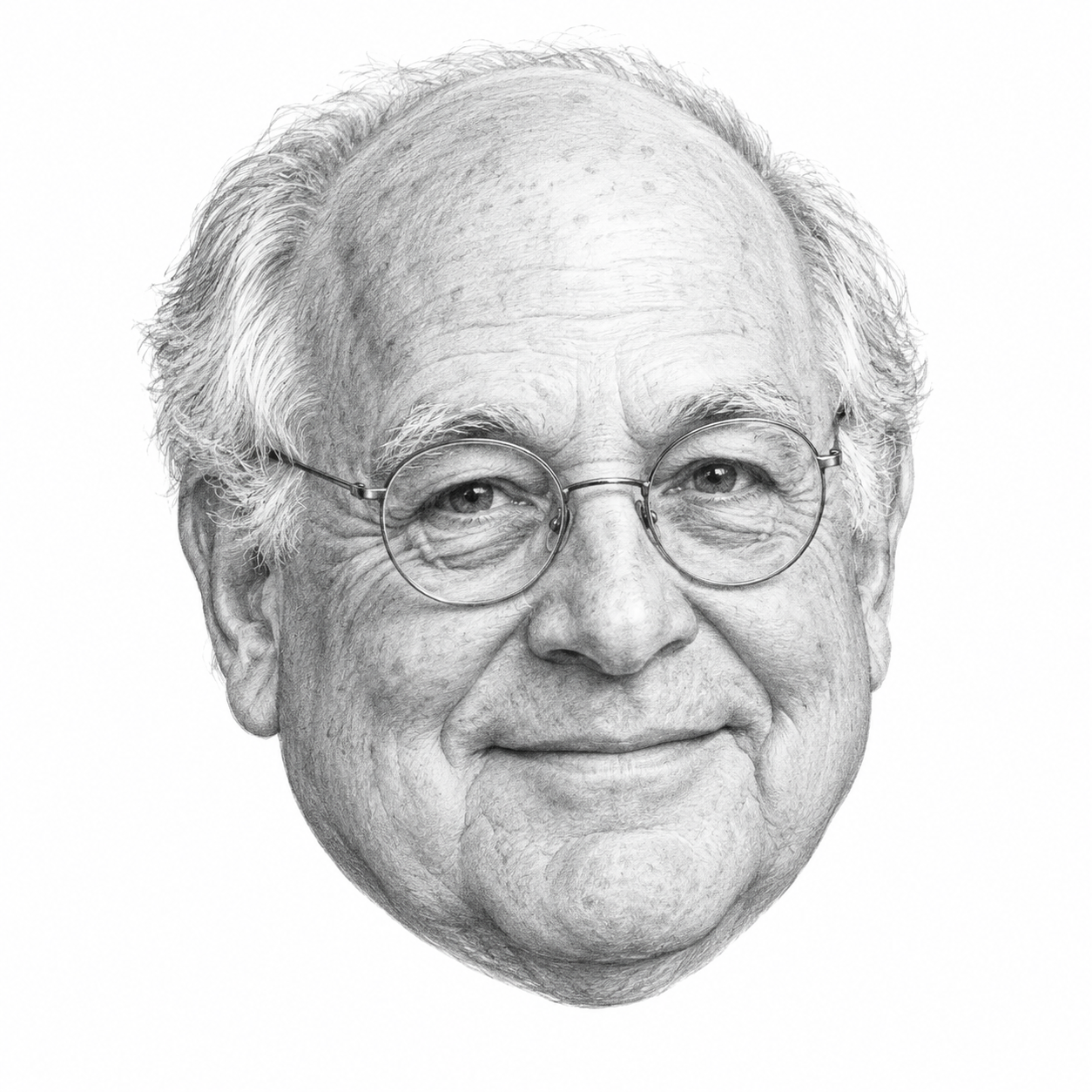 AI-generated head-only illustration of Charles Jacobs