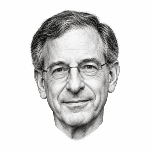AI-generated head-only illustration of David Harris