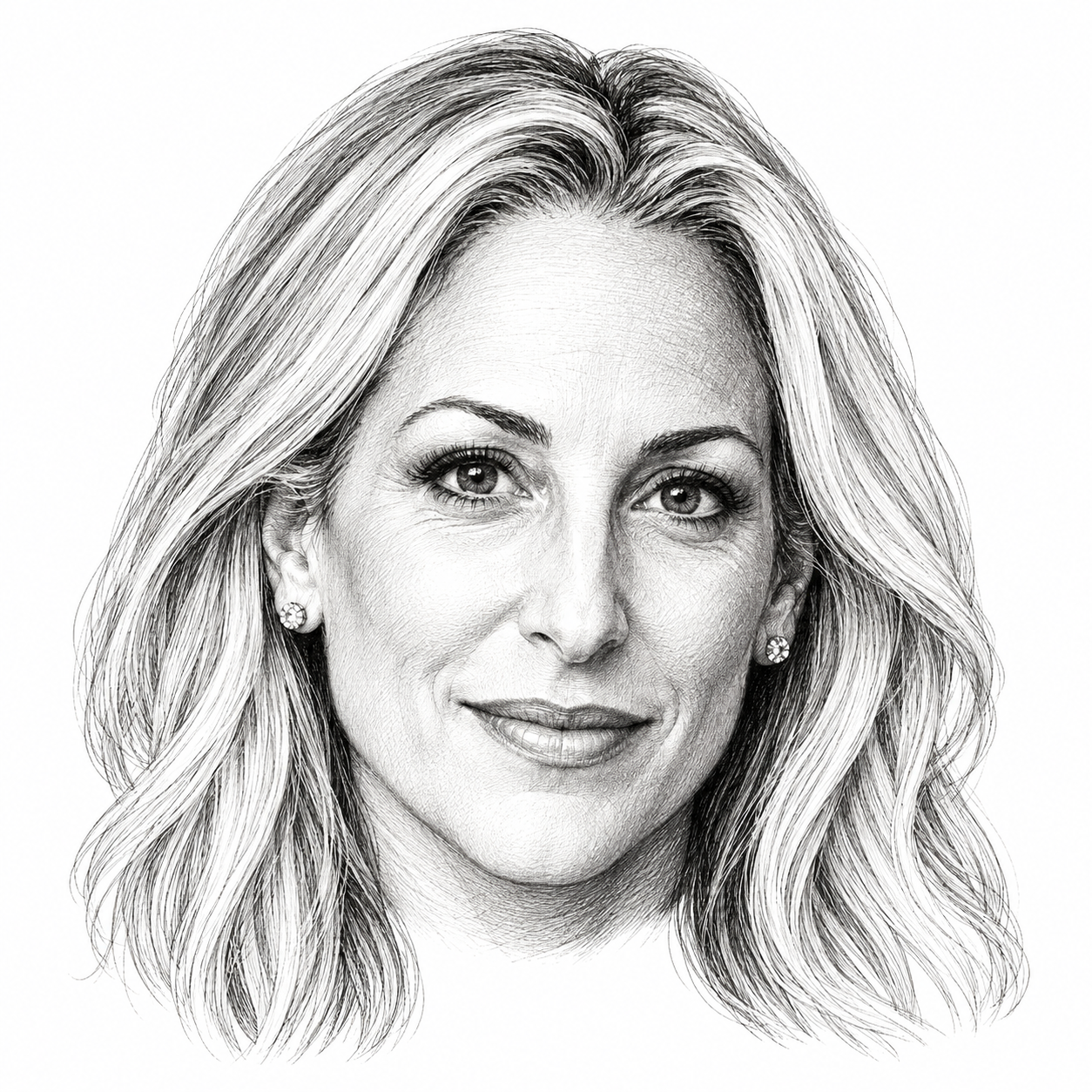 AI-generated head-only illustration of Brooke Goldstein