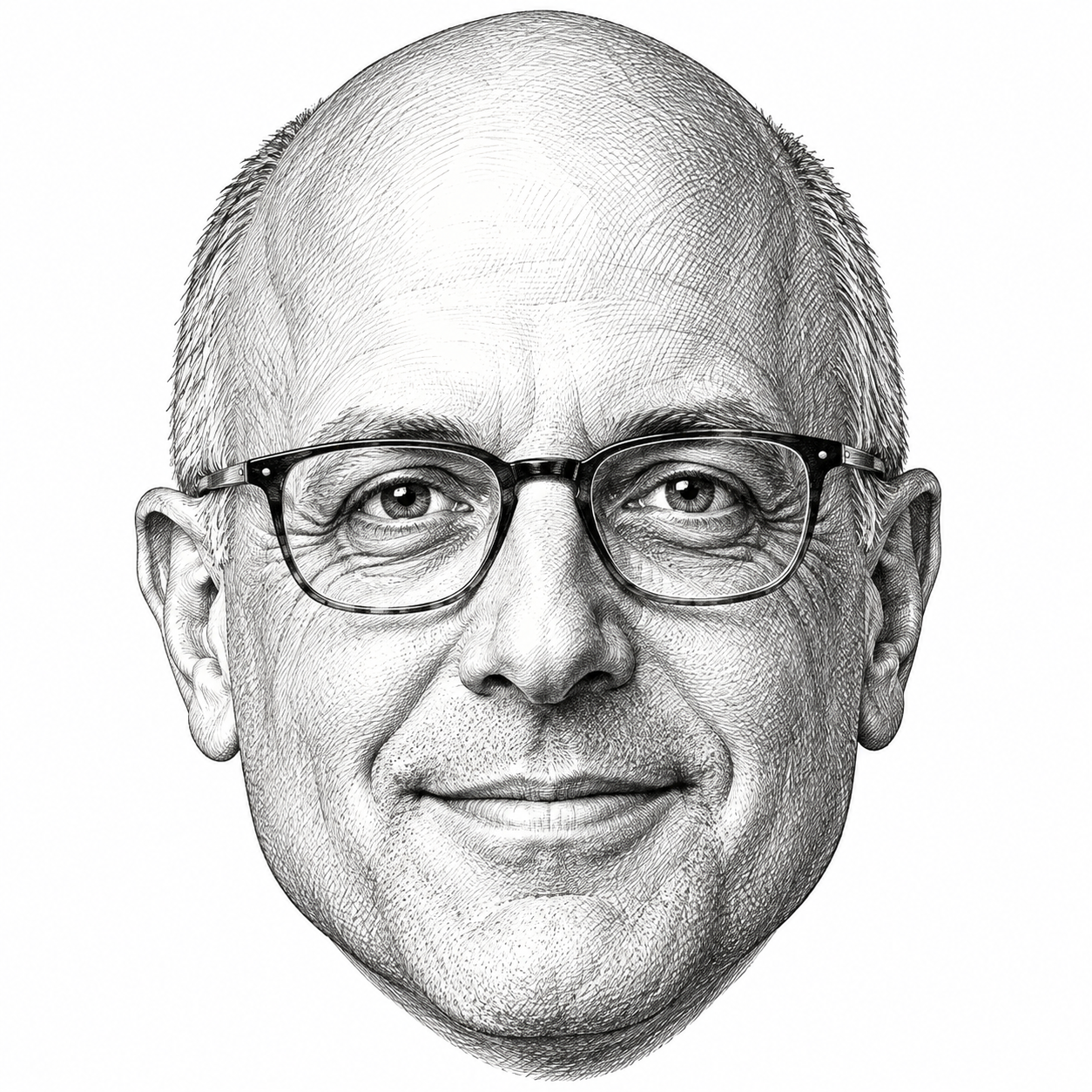 AI-generated head-only illustration of Ted Deutch