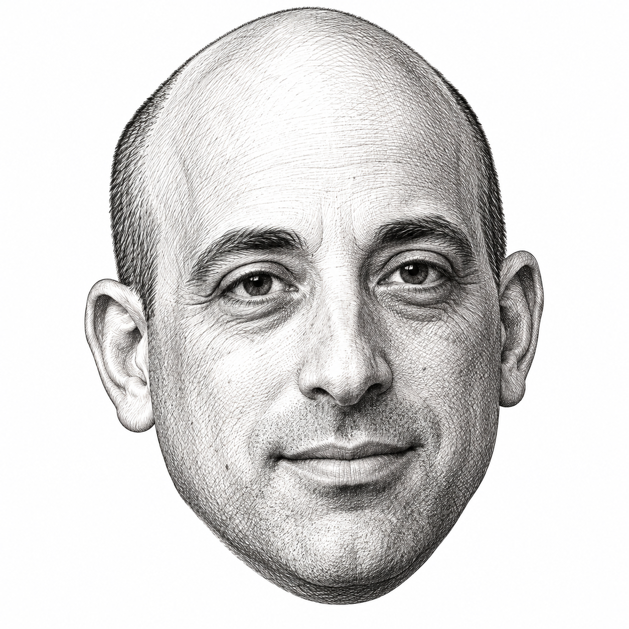 AI-generated head-only illustration of Jonathan Greenblatt
