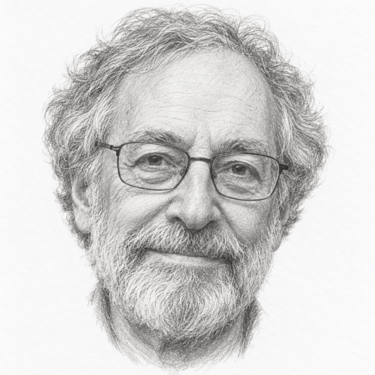 AI-generated head-only illustration of Leslie Epstein