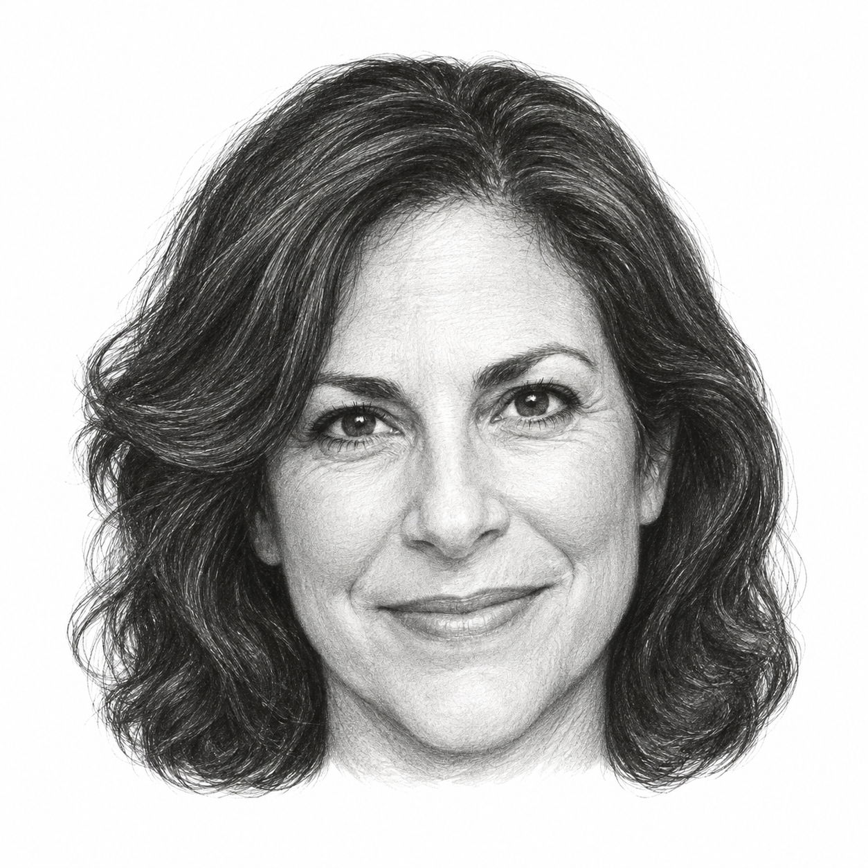 AI-generated head-only illustration of Ruthie Blum