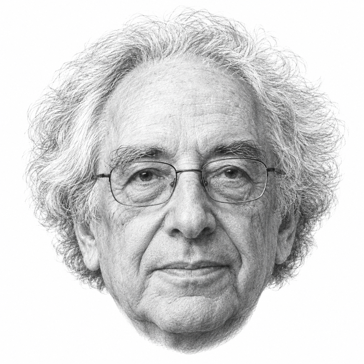 AI-generated head-only illustration of Saul Friedländer